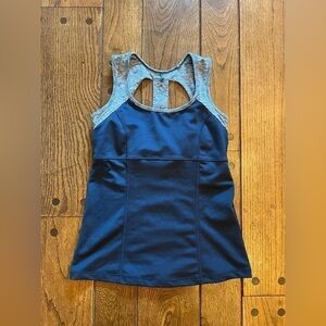 PrAna Navy Blue Athletic Tank Top Size Small